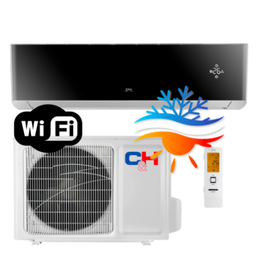 Šilumos siurblys/ oro kondicionierius oras-oras Cooper&Hunter SUPREME BLACK Inverter CH-S18FTXAM2S-BL, sieninis, 5,3 kW