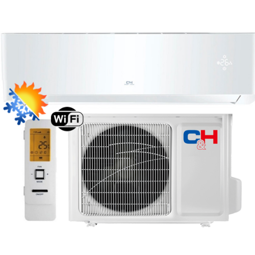 Šilumos siurblys/ oro kondicionierius oras-oras Cooper&Hunter SUPREME WHITE Inverter CH-S24FTXAM2S-WP, sieninis,7,0 kW