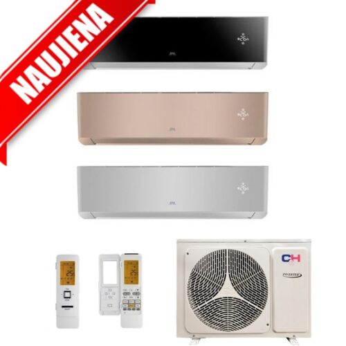 Šilumos siurblys/ oro kondicionierius oras-oras Cooper&Hunter SUPREME CONTINENTAL GOLD/SILVER/BLACK Inverter CH-S09FTXAL-GD/SC/BL, sieninis,2,7 kW