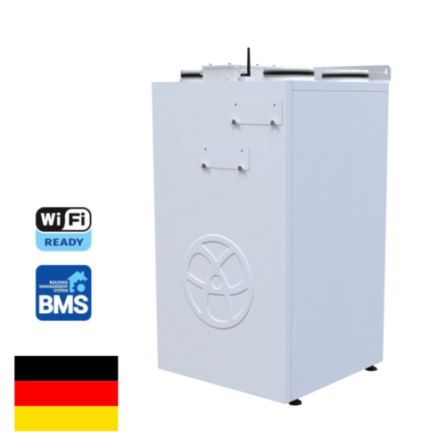 BLAUBERG KOMFORT EC SBE250E plokštelinis entalpinis rekuperatorius su WiFi valdymu ir šildymo tenu