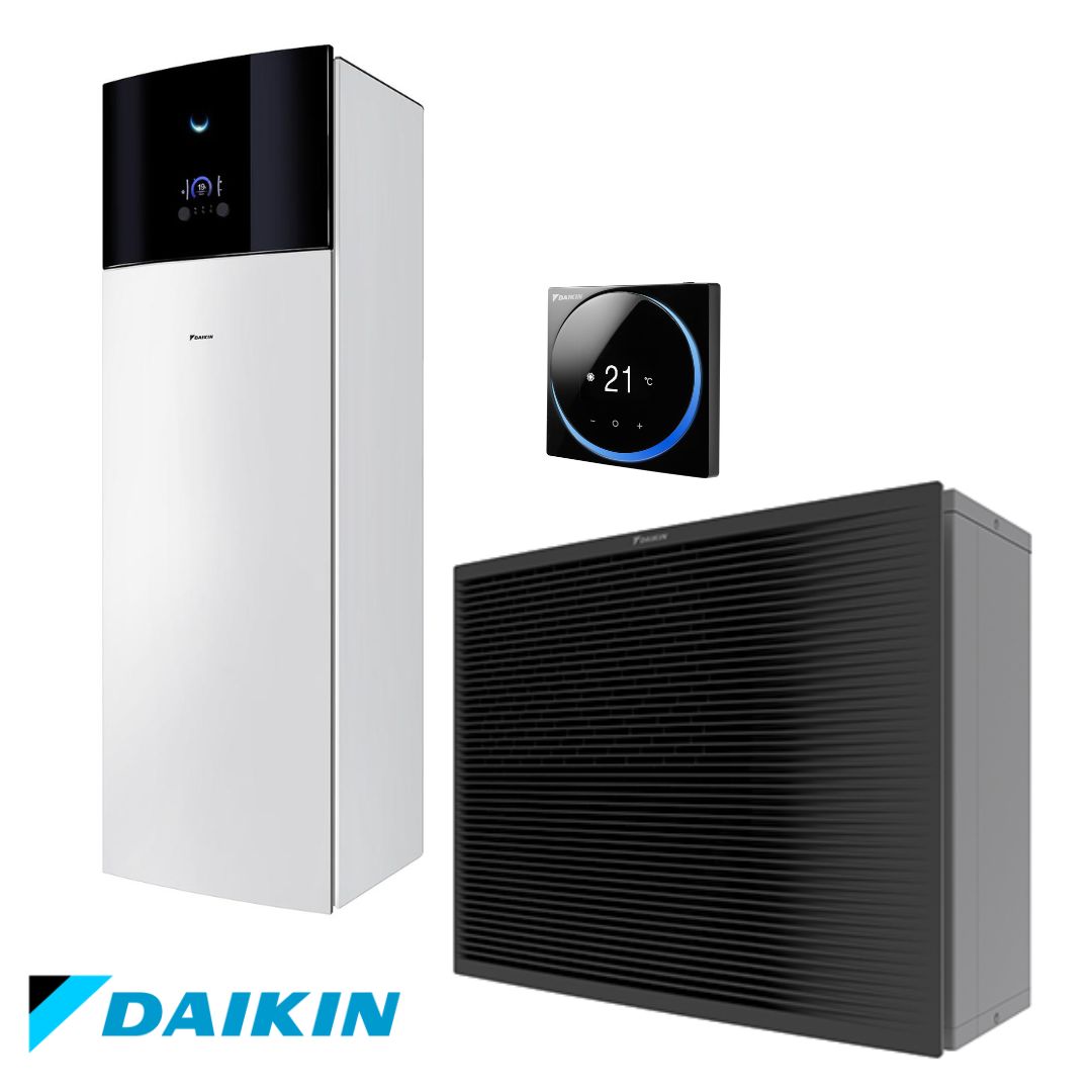 DAIKIN ALTHERMA 3 H HT šilumos siurblys oras-vanduo 12,5 kW, 180l boileris, 6 kW. rez. tenas, 400V