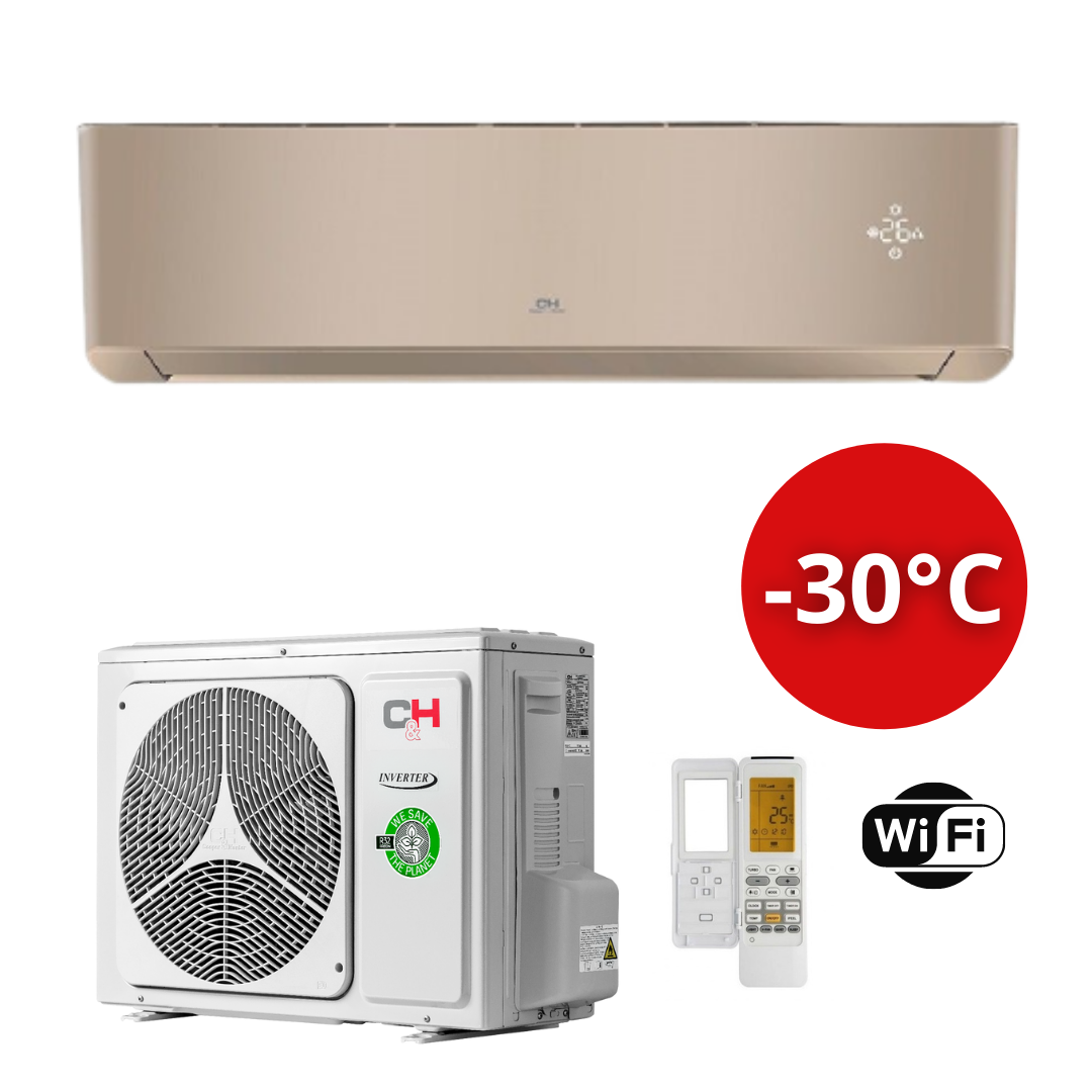 Oro kondicionierius/šilumos siurblys Cooper&Hunter SUPREME GOLD Inverter 7,03/7,03 kW (-30°C)